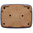Maceta rectangular azul para bonsái de Yamafusa - 380 x 290 x 90 mm