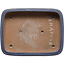 Maceta rectangular azul para bonsái de Yamafusa - 380 x 285 x 95 mm
