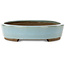 Maceta ovalada para bonsái azul de Taizan - 470 x 345 x 75 mm