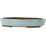 Pot à bonsaï ovale bleu par Taizan - 470 x 345 x 75 mm