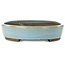 Ovaler blauer Bonsaitopf von Taizan – 470 x 345 x 75 mm
