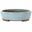 Pot à bonsaï ovale bleu par Taizan - 325 x 250 x 65 mm