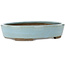 Ovaler blauer Bonsaitopf von Taizan – 325 x 250 x 65 mm