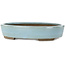 Pot à bonsaï ovale bleu par Taizan - 325 x 250 x 65 mm