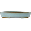 Oval blue bonsai pot by Taizan - 480 x 350 x 75 mm