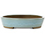 Pot à bonsaï ovale bleu par Taizan - 480 x 350 x 75 mm