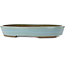 Ovaler blauer Bonsaitopf von Taizan – 480 x 350 x 75 mm