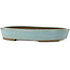 Pot à bonsaï ovale bleu par Taizan - 480 x 350 x 75 mm