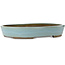 Pot à bonsaï ovale bleu par Taizan - 480 x 350 x 75 mm