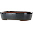 Oval blue bonsai pot by Kakuzan - 455 x 355 x 105 mm