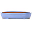 Maceta ovalada azul para bonsái de Itouen - 355 x 275 x 65 mm