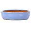 Oval blue bonsai pot by Itouen - 355 x 275 x 65 mm