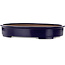 Oval blue bonsai pot by Kakuzan - 560 x 420 x 95 mm