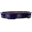 Oval blue bonsai pot by Kakuzan - 560 x 420 x 95 mm