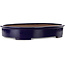 Oval blue bonsai pot by Kakuzan - 560 x 420 x 95 mm