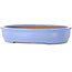 Ovaler blauer Bonsai-Topf von Itouen – 405 x 325 x 80 mm