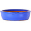 Ovaler blauer Bonsai-Topf von Itouen – 410 x 325 x 85 mm