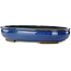 Ovaler blauer Bonsaitopf von Taizan – 465 x 340 x 85 mm