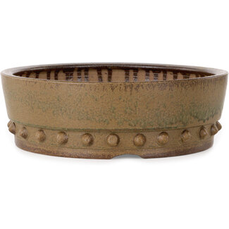 Ito(u)en Vaso bonsai rotondo da 308 mm non smaltato di Itouen, Giappone