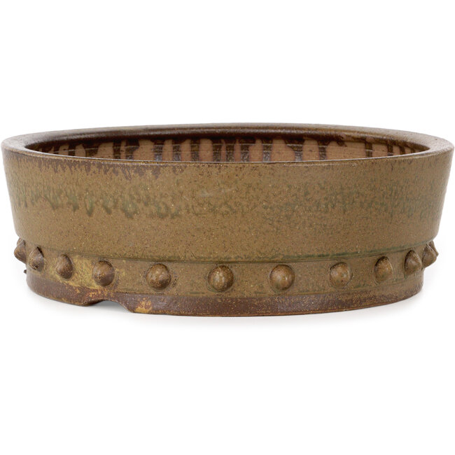 Pot à bonsaï rond non émaillé d'Itouen - 308 x 308 x 100 mm