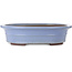 Oval blue bonsai pot by Yamaaki Toshio (third generation) - 500 x 410 x 130 mm