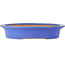 Ovale blauwe bonsaipot van Seizan (Reihou, Kataoka Katsushi, meester Seizan oven) - 565 x 470 x 105 mm