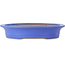 Pot à bonsaï ovale bleu par Seizan (Reihou, Kataoka Katsushi, maître four Seizan) - 565 x 470 x 105 mm