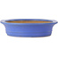 Vaso bonsai ovale blu di Seizan (Reihou, Kataoka Katsushi, forno del maestro Seizan) - 565 x 470 x 105 mm