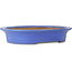 Maceta ovalada para bonsái azul de Seizan (Reihou, Kataoka Katsushi, maestro del horno Seizan) - 565 x 470 x 105 mm