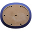 Pot à bonsaï ovale bleu par Seizan (Reihou, Kataoka Katsushi, maître four Seizan) - 565 x 470 x 105 mm