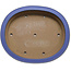 Ovale blauwe bonsaipot van Seizan (Reihou, Kataoka Katsushi, meester Seizan oven) - 565 x 470 x 105 mm