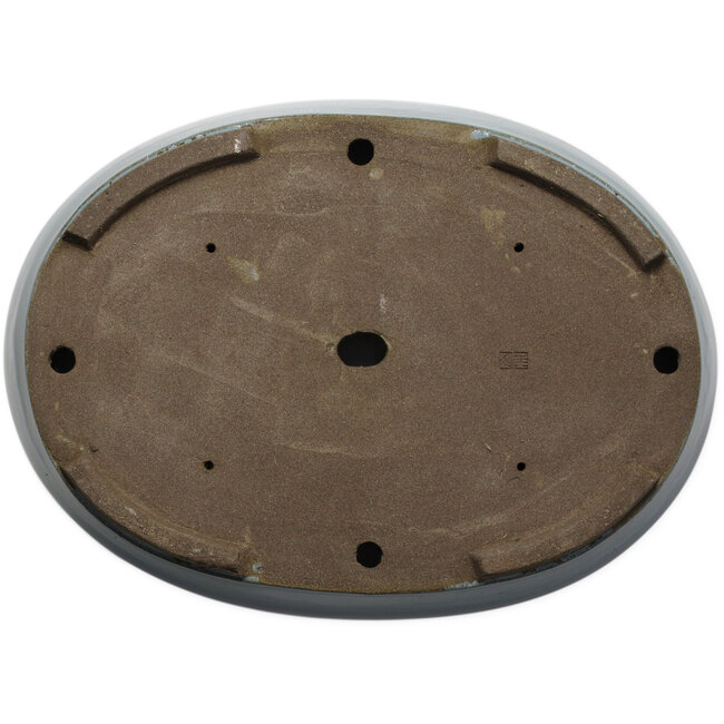 Ovaler blauer Bonsaitopf von Taizan – 480 x 350 x 75 mm