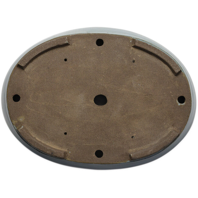 Pot à bonsaï ovale bleu par Taizan - 480 x 350 x 75 mm