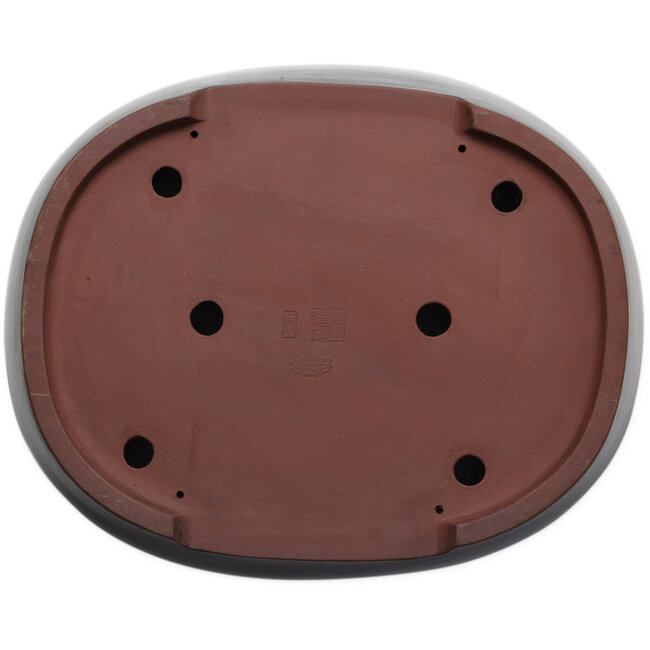 Ovale blauwe bonsaipot van Kakuzan - 455 x 355 x 105 mm