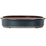 Pot à bonsaï ovale vert par Seizan (Reihou, Kataoka Katsushi, maître four Seizan) - 575 x 435 x 84 mm