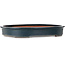 Oval green bonsai pot by Seizan (Reihou, Kataoka Katsushi, master Seizan kiln) - 575 x 435 x 84 mm