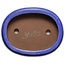 Pot ovale bleu pour bonsaï - 280 x 210 x 70 mm