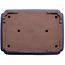 Pot à bonsaï rectangulaire bleu par Seizan (Reihou, Kataoka Katsushi, maître four Seizan) - 505 x 365 x 90 mm