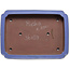 Pot à bonsaï rectangulaire bleu par Seizan (Reihou, Kataoka Katsushi, maître four Seizan) - 505 x 365 x 90 mm