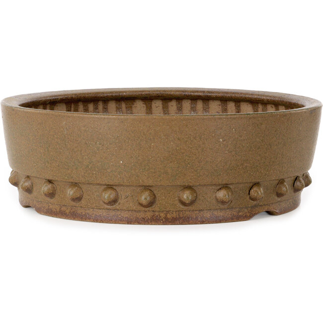 Pot à bonsaï rond non émaillé d'Itouen - 308 x 308 x 100 mm