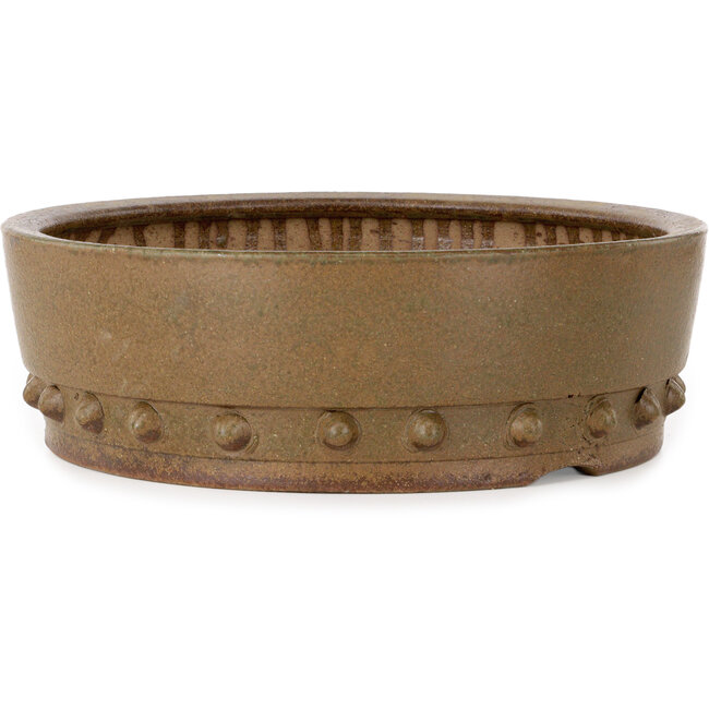 Pot à bonsaï rond non émaillé d'Itouen - 308 x 308 x 100 mm