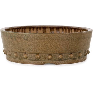 Ito(u)en 308 mm round unglazed bonsai pot by Itouen, Japan