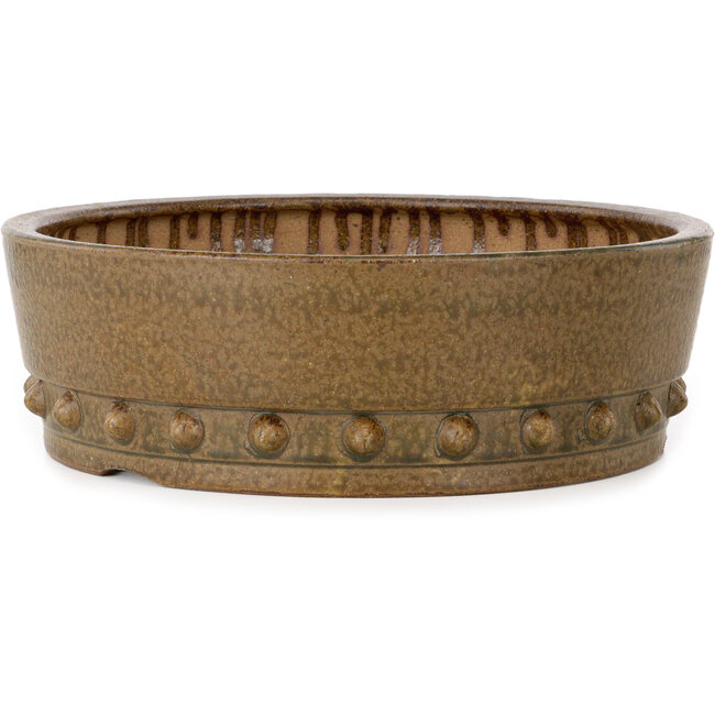 Pot à bonsaï rond non émaillé d'Itouen - 308 x 308 x 100 mm