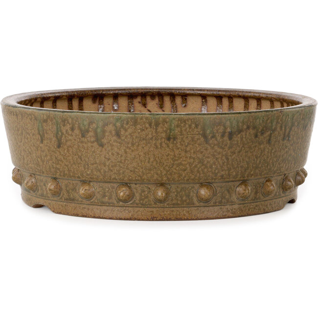 Pot à bonsaï rond non émaillé d'Itouen - 308 x 308 x 100 mm