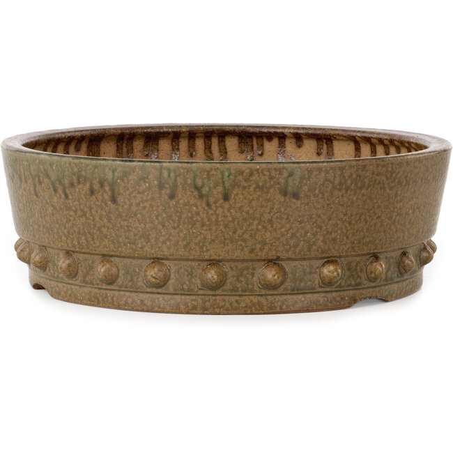 Pot à bonsaï rond non émaillé d'Itouen - 308 x 308 x 100 mm