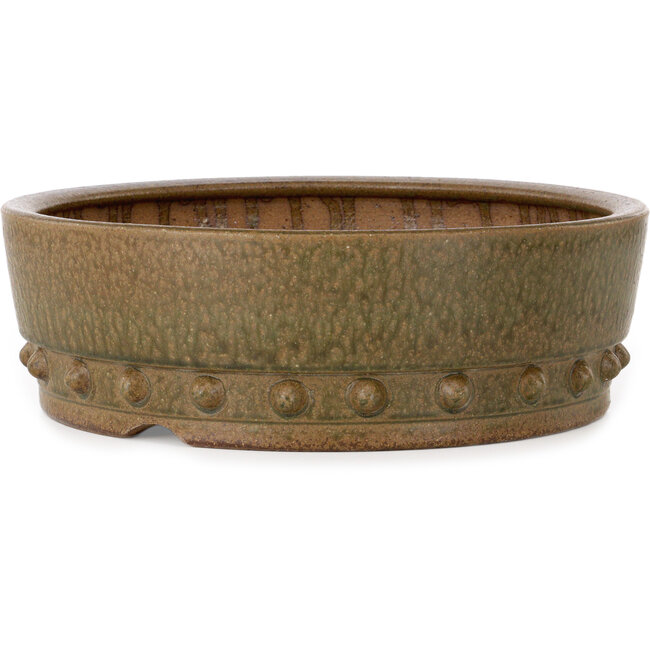 Pot à bonsaï rond non émaillé d'Itouen - 308 x 308 x 100 mm