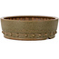 Ronde, ongeglazuurde bonsaipot van Itouen - 308 x 308 x 100 mm