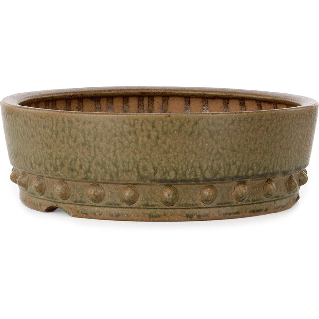 Pot à bonsaï rond non émaillé d'Itouen - 308 x 308 x 100 mm