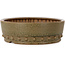 Ronde, ongeglazuurde bonsaipot van Itouen - 308 x 308 x 100 mm