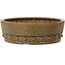 Ronde, ongeglazuurde bonsaipot van Itouen - 308 x 308 x 100 mm